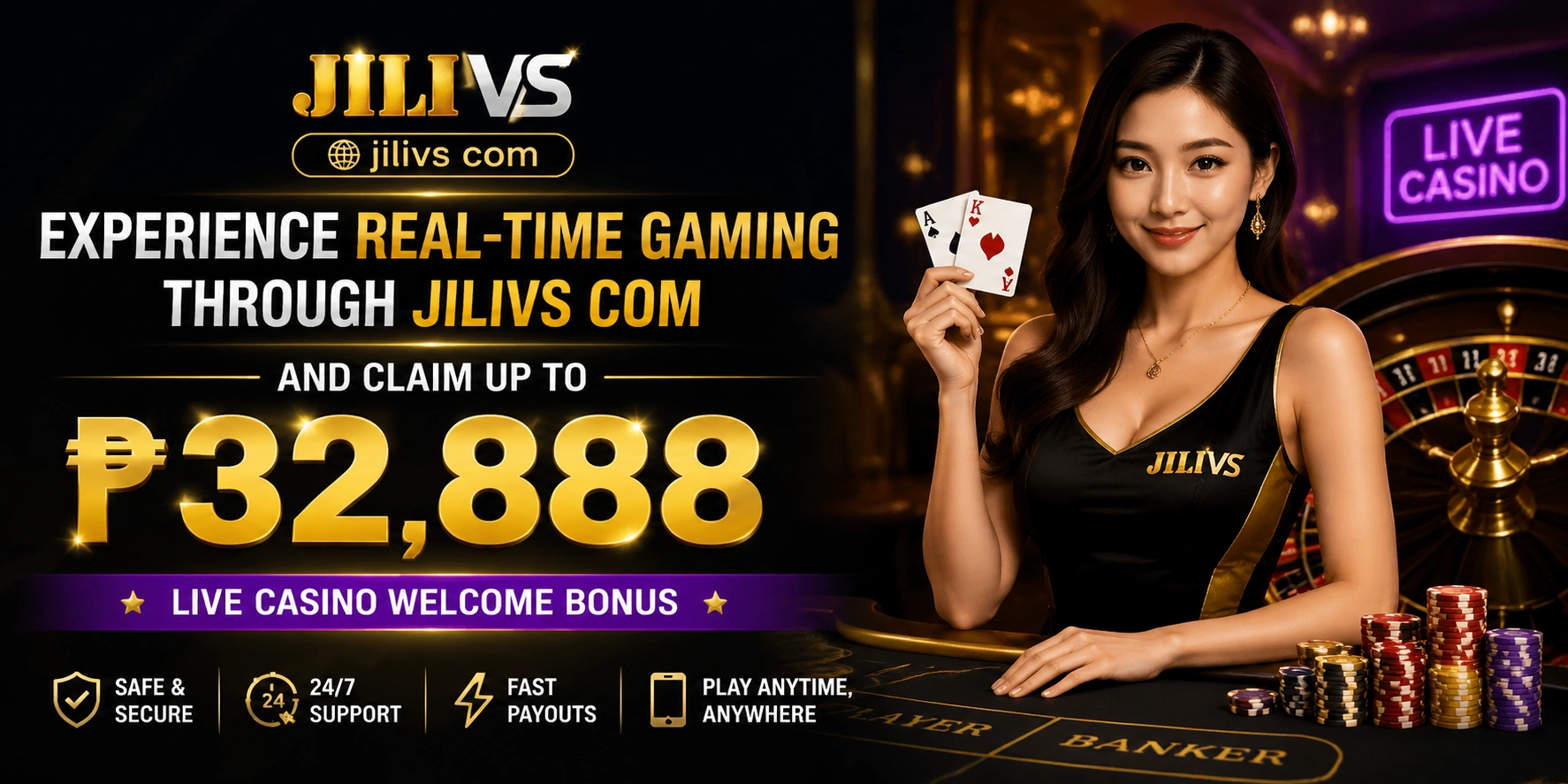 JILIVS Casino mobile live casino view